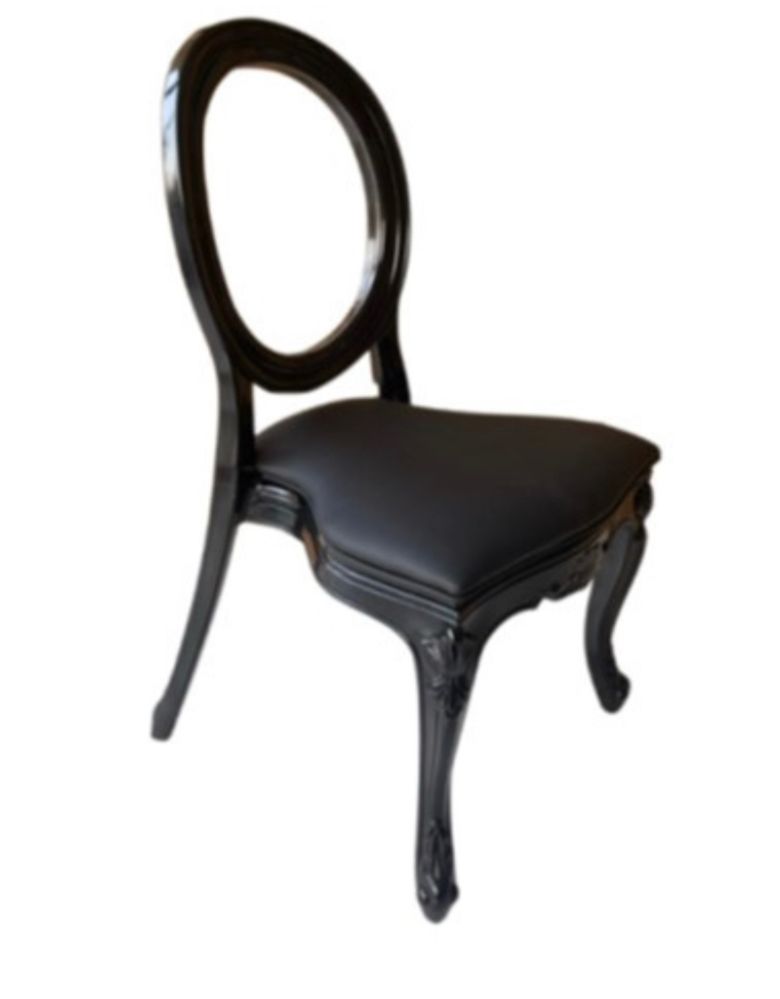 Black Louis Chair Sell (Clear Back)