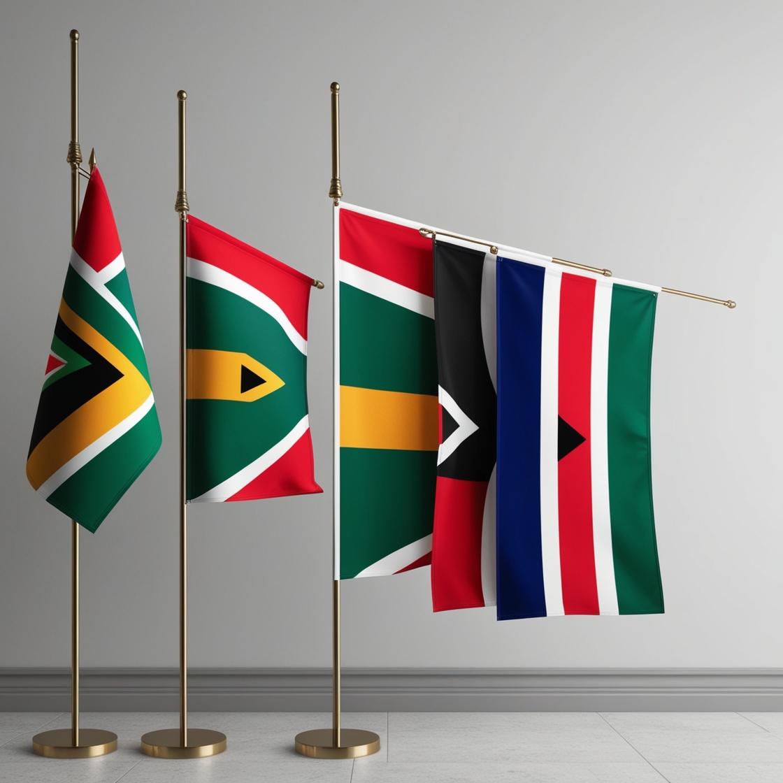 yellow blue red flag