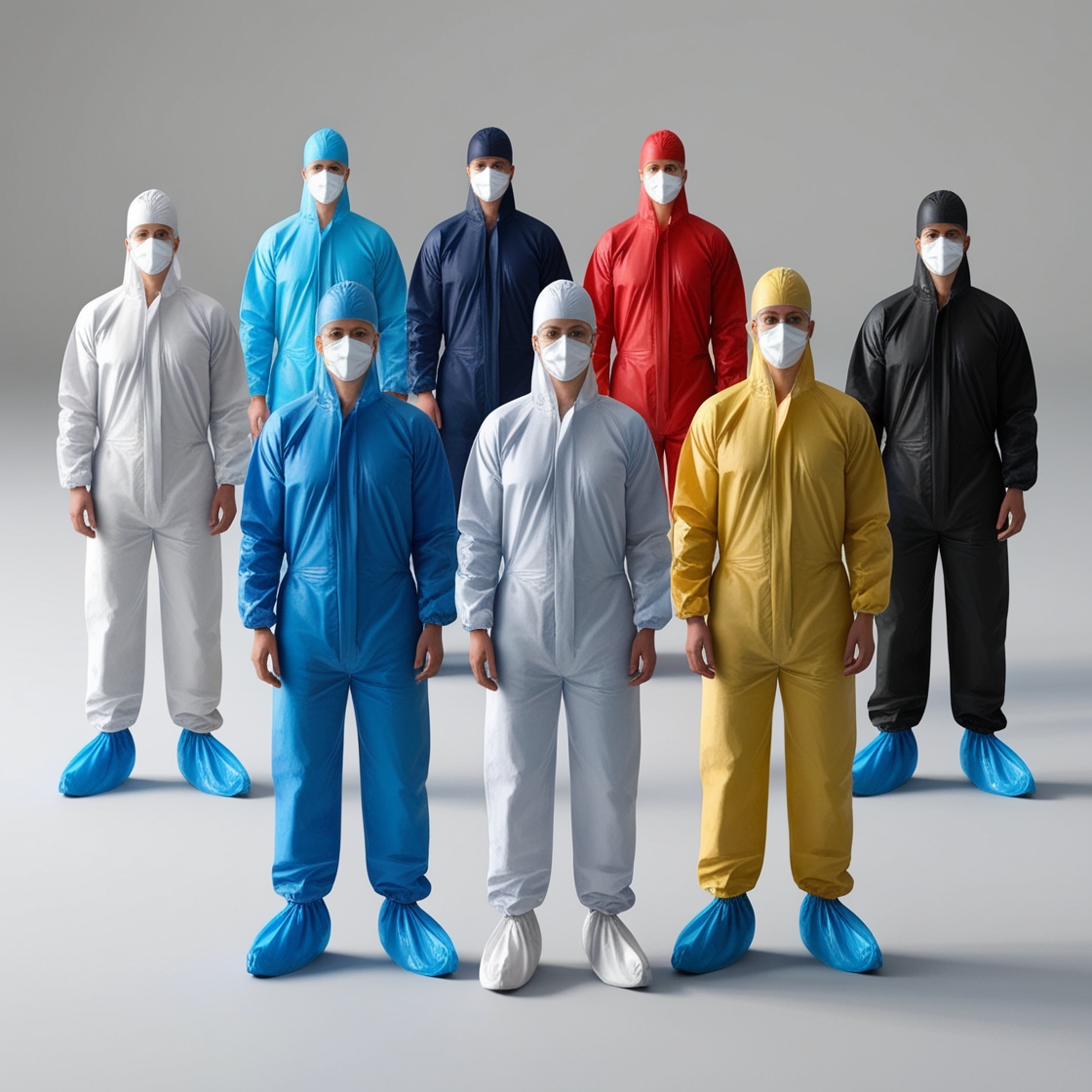 Disposable Coveralls Black XXX Large