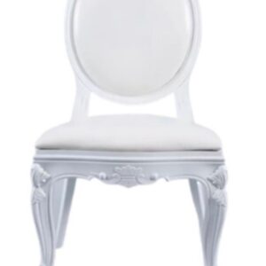 White Padded Back Louis Chair Sell