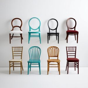 white folding chairs