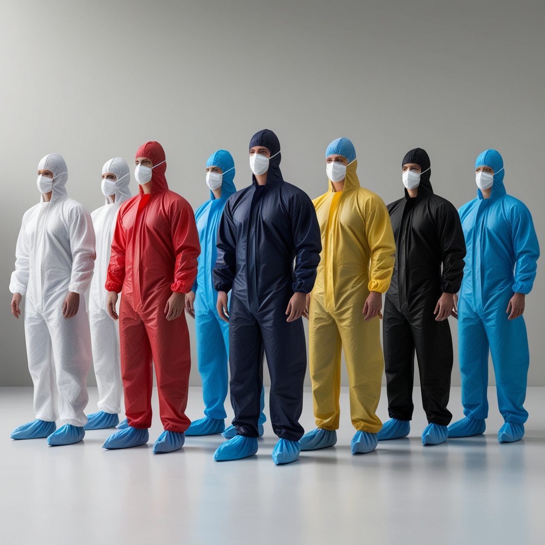 Disposable mop caps Blue Large