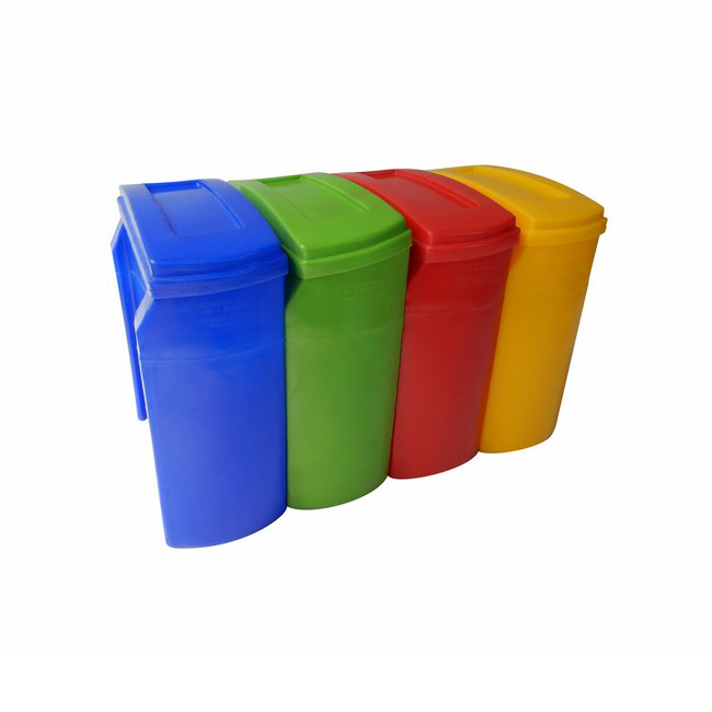 Recycle Bin with Lid - Plastic - 25L - 39 x 20 x 44 cm - LB062A