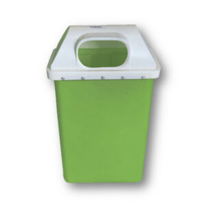 Recycle Bin with Lid - Plastic - 50L - 39 x 22 x 74 cm - LB005A