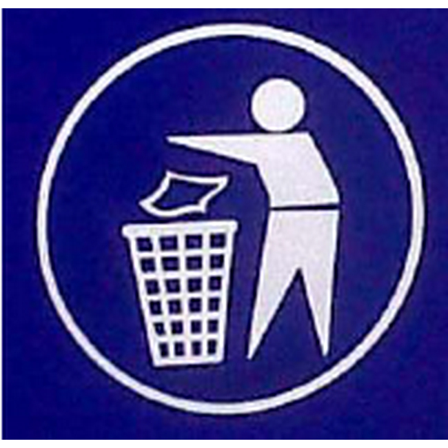 Sticker for Recycle Bin - Tidyman - 20 x 20 cm - LB050