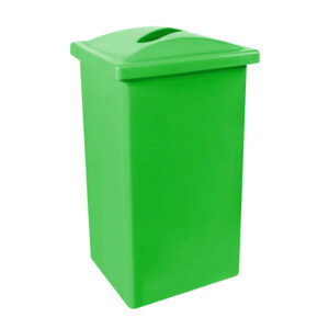 Recycle Bin with Lid - Plastic - 90L - 38 x 34 x 77 cm - LB068A