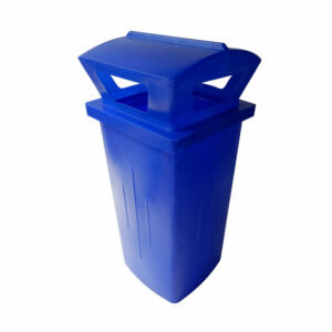 Litter Bin with Lid - Pavement - Plastic - 230L - 49 x 49 x 95 cm - LB033A