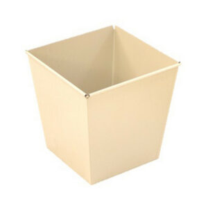 Steel Waste Bin - 29 x 30 x 30 cm - WB001-ivory