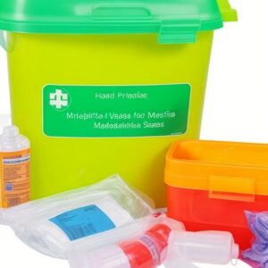 yellow chemotherapy waste container