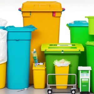 white bin in hospital