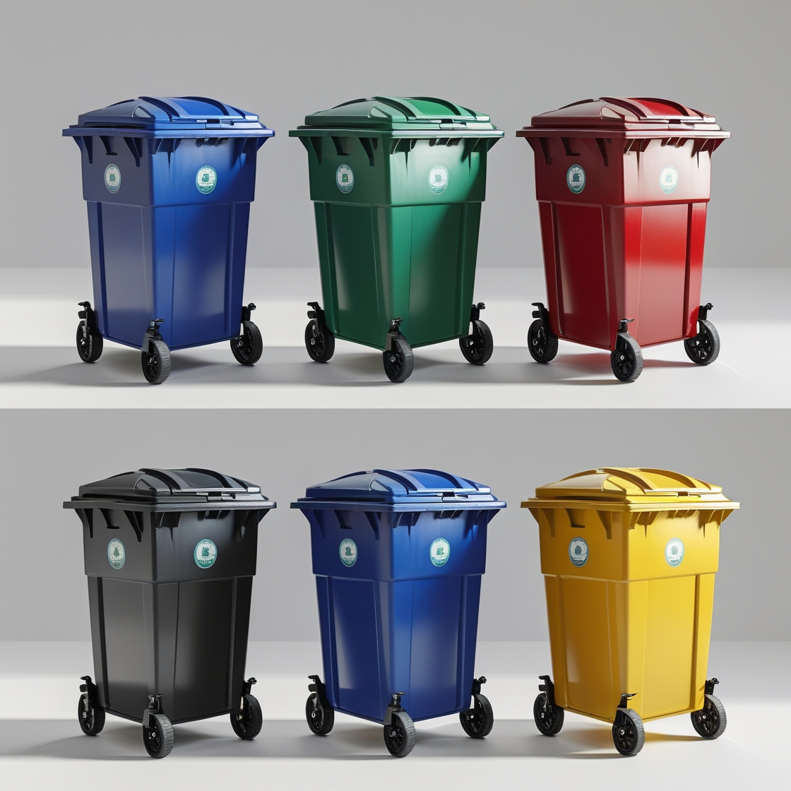 240 liter indigo wheelie bin