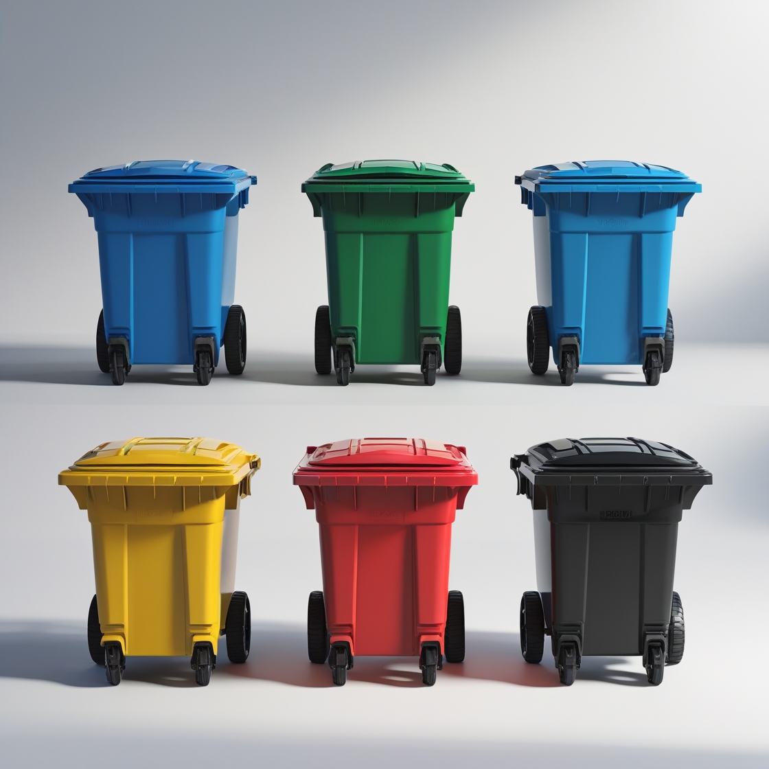Wheelie Bin - 240L - Recycled Plastic - Black - Pack of 12 - Wheelie Bin 240LR-black - Image 11