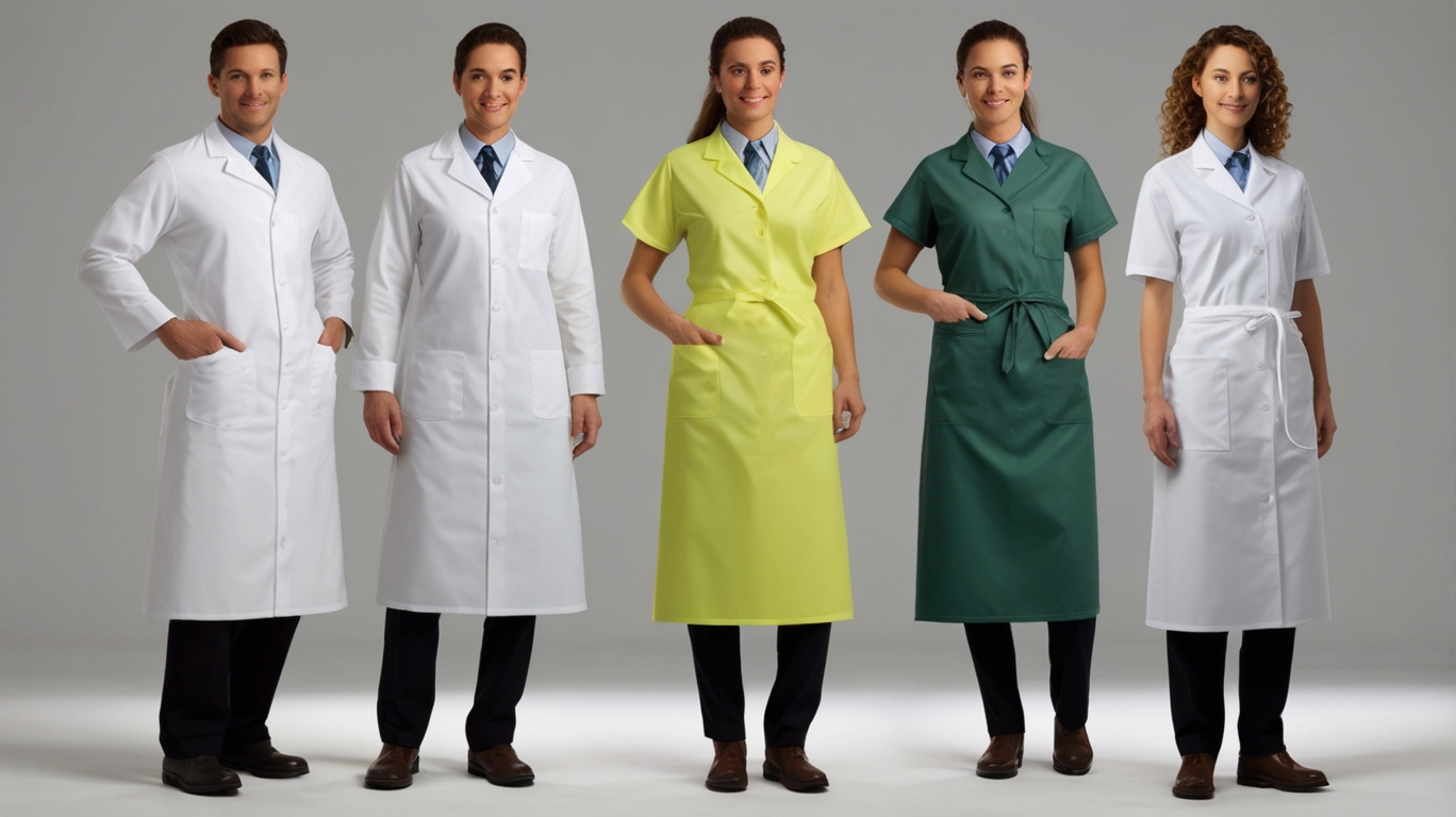 embroidered lab coats