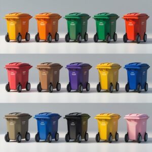 1000 liter indigo wheelie bin