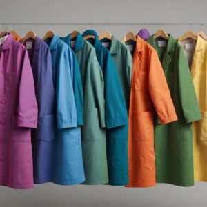 100 polyester lab coat