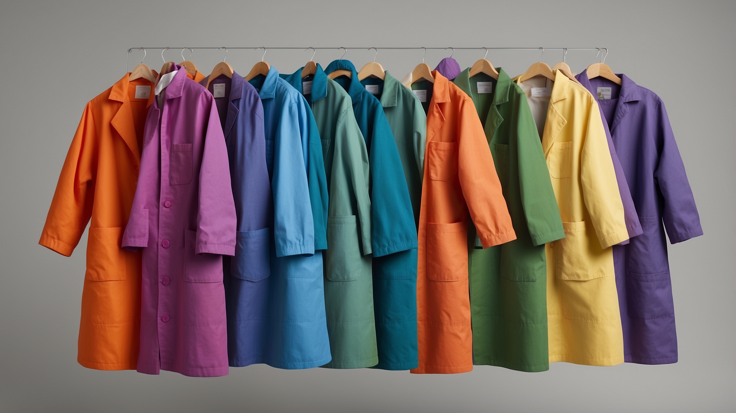 100 polyester lab coat