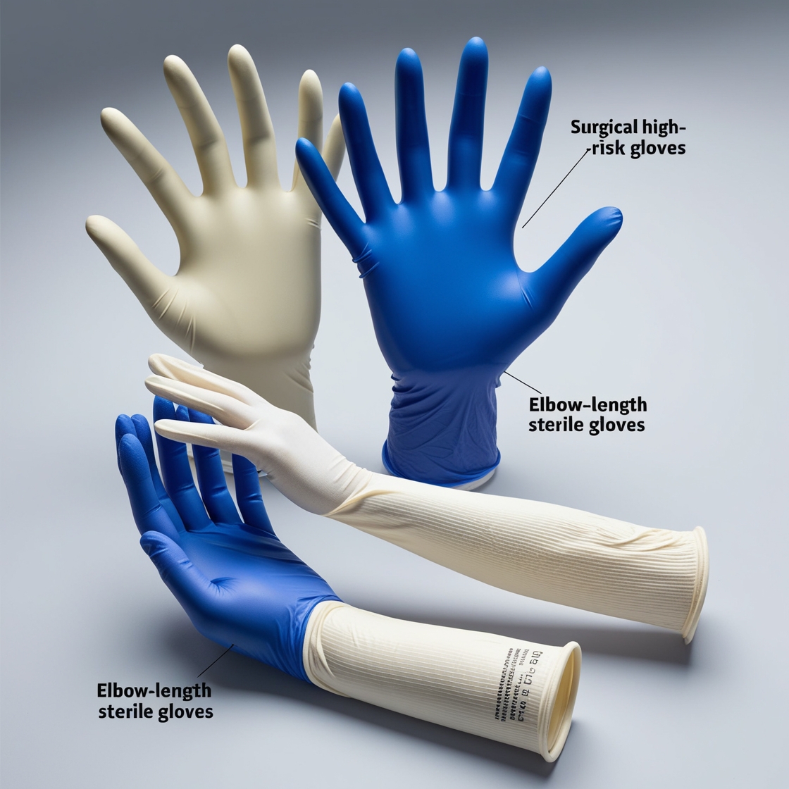 nitrile medical exam gloves