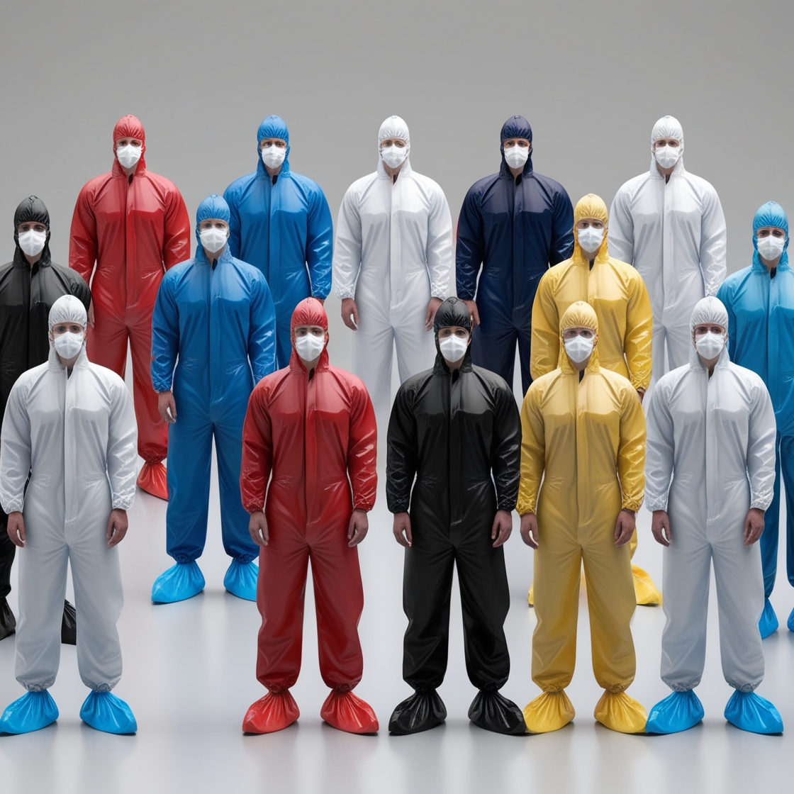 Disposable Coveralls Red Large