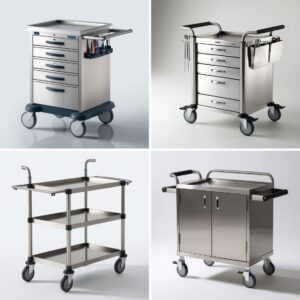 surgical instrument trolley