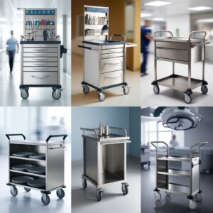 stainless steel catering trolley