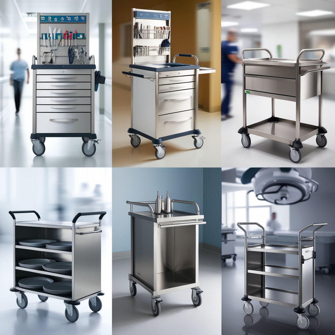 delivery trolley in Hospital