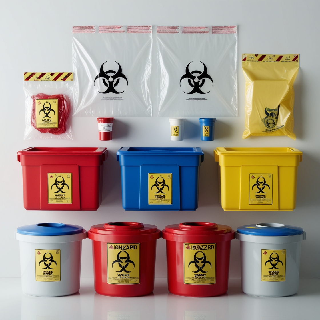 250ml Base & Lid Round Sharps container