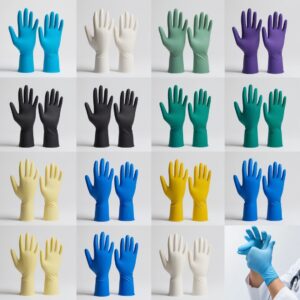 tuff powder free nitrile High risk exam gloves