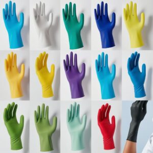 Evergreen latex gloves