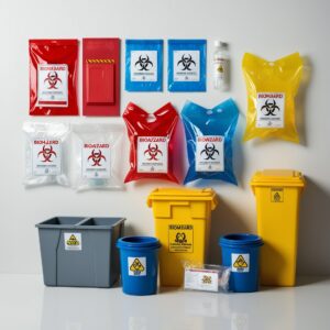 biohazard sharps container
