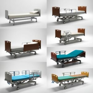 Examination bed for clinic size