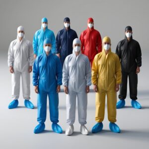 Disposable Coveralls Black XXX Large