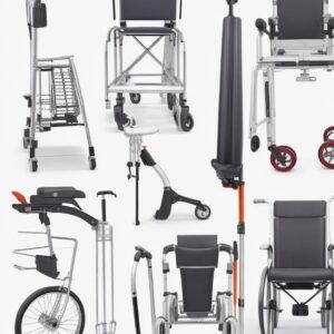 Wheelchair - Steel / PVC detchable arm and foot rest