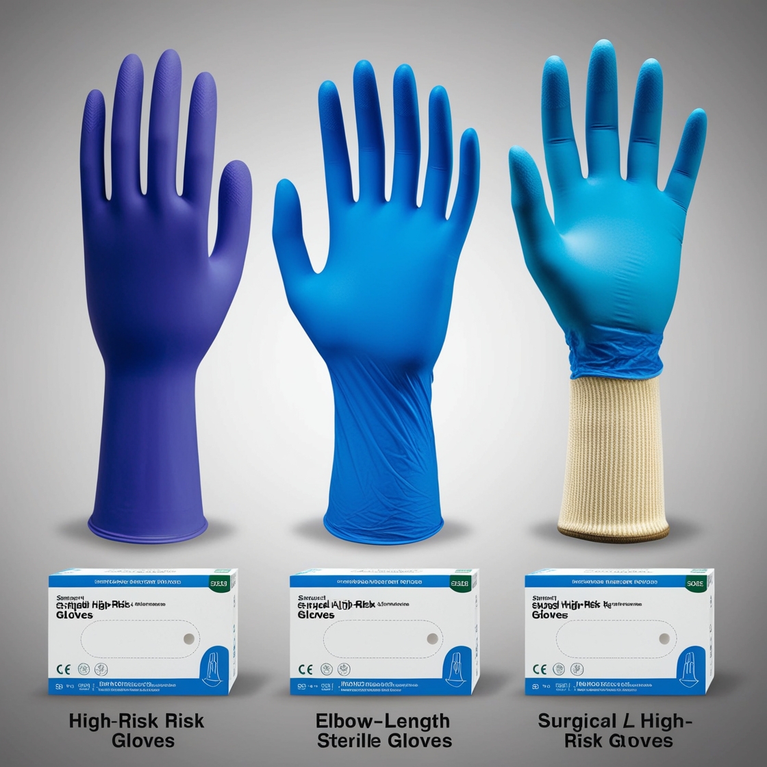 xl High risk exam gloves