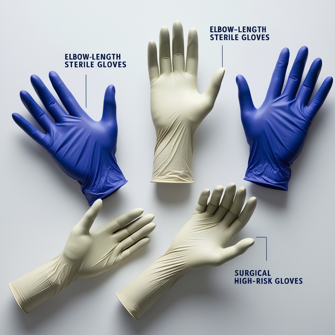 surgical gloves brown