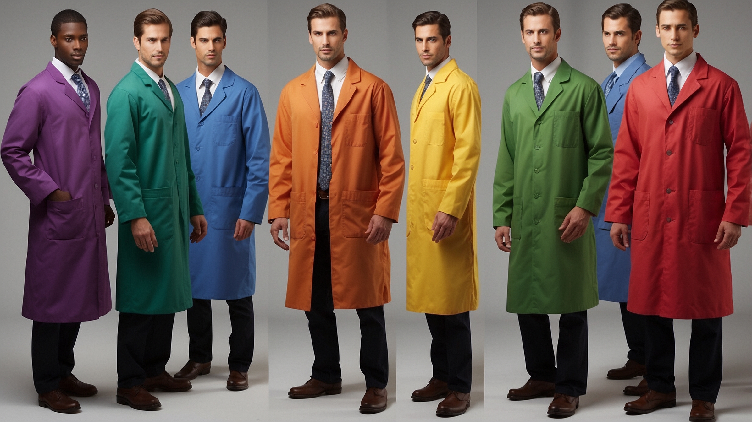 yellow acid resistant lab coats