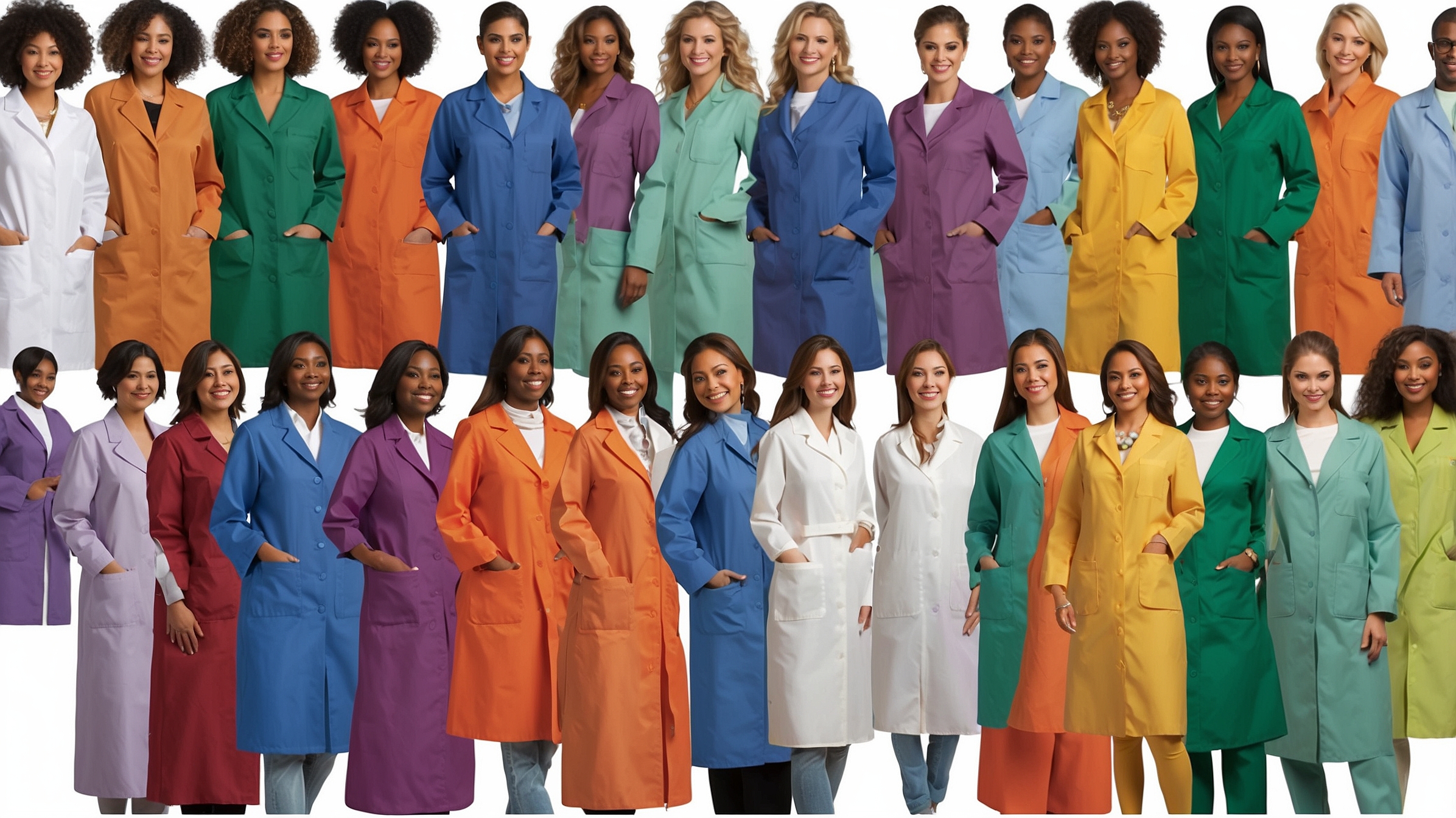 white nursing lab coat