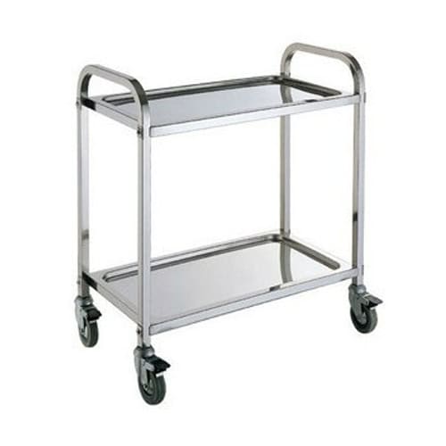 2 Tier Tea/food Trolley Tr612oe 61b/ss
