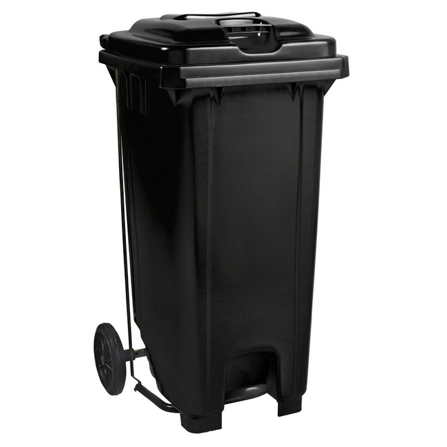 240L Yellow Wheelie Bin - Recycling Container