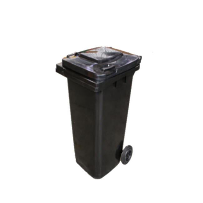 240L Black Wheelie Bin - Standard Household