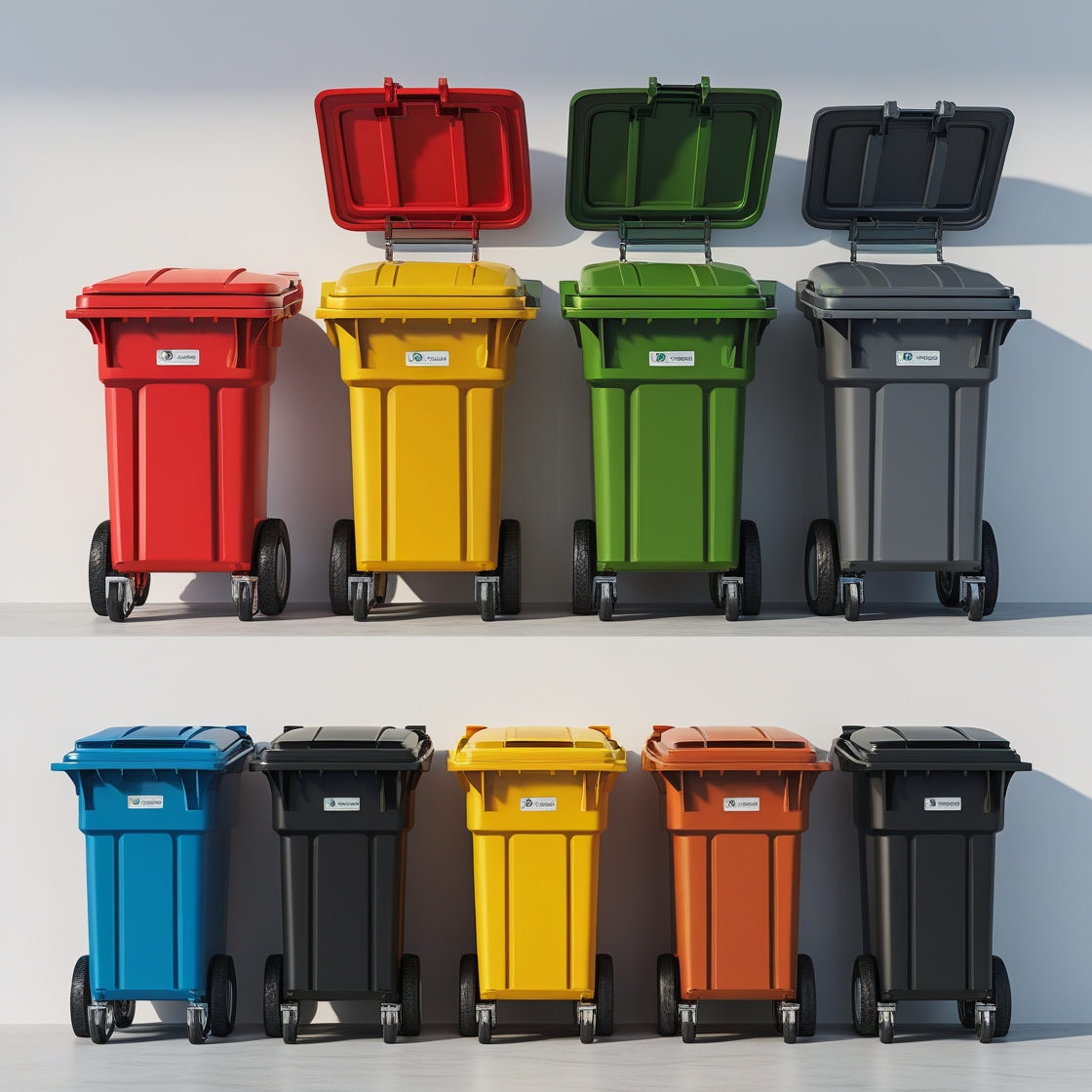 120 L Green Wheelie Bin Municipal Standard