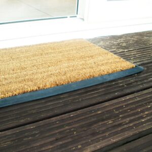 Doormat - Coir Rubber Ramp-Mat - 60 x 40 x 2 cm - Black and Brown - RCM00006