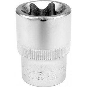 Torx Socket - Female - Chrome Vanadium - 1/2" Connector - E24 - YT-05228