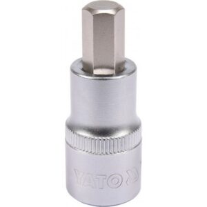 Hex Bit Socket - Chrome Vanadium - 1/2" Connector - Standard Length - HEX 10 x 50mm - YT-04385