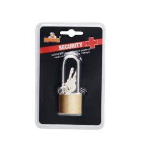 Brass Padlock - Long Shackle - Iron - 32mm - 97031259
