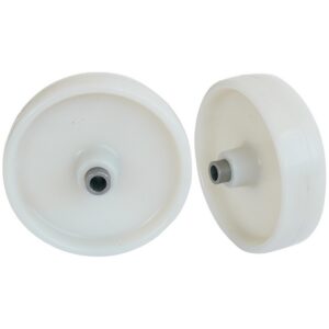 Castor Replacement Wheel with Bush - Nylon - White - 75mm ? - Pack of 2 - N75 - MOQ 200