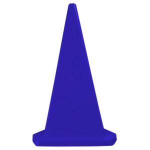 Safety Cone - Triangular - Hard Plastic - Parking Bollard - 100cm - Blue - MBOL1MB