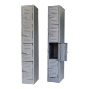 Steel Locker - Metal - 4 Tier - Four Door - 180 x 30 x 45 cm - LOC004-grey