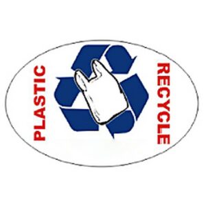 Sticker for Recycle Bin - 15 x 9.5 cm