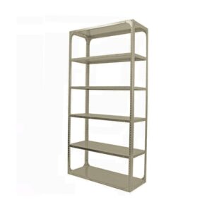 Bolted Shelving Steel Bay 6 Shelves - Uni-Angle - Six Shelf Kit - Painted - 365.8 x 91.4 x 38.1 cm