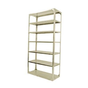 Bolted Shelving Steel Bay 7 Shelves - Uni-Angle - Seven Shelf Kit - Painted - 335.3 x 91.4 x 61 cm